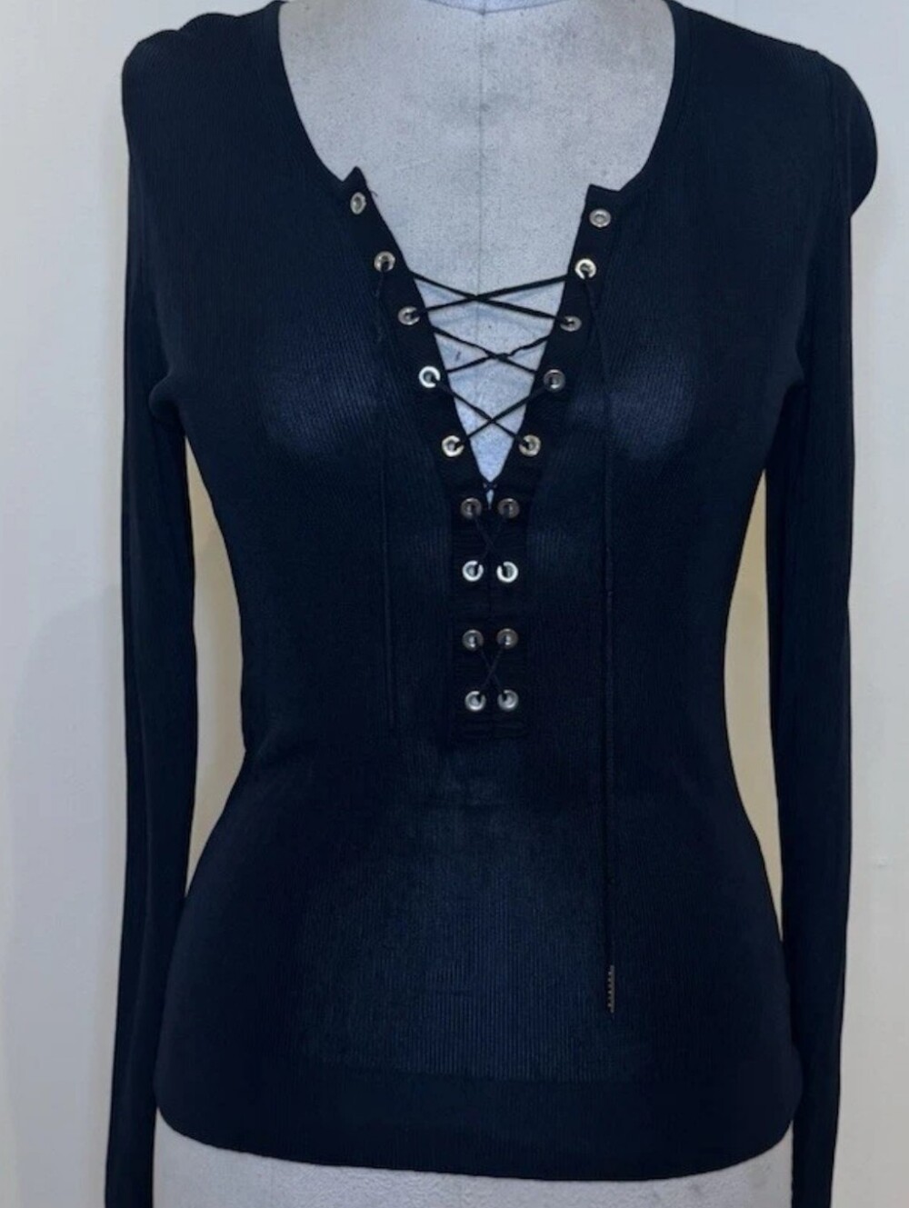 Dolce Gabbana lace up sweater